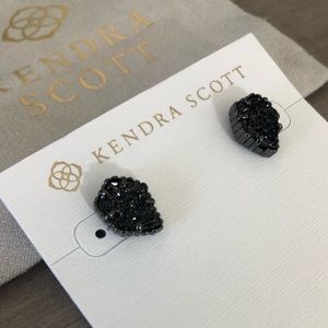 Kendra Scott Tessa Gunmetal Stud Earrings